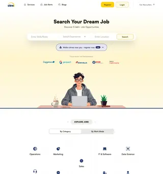 Shine.com platform preview Shine.com platform preview